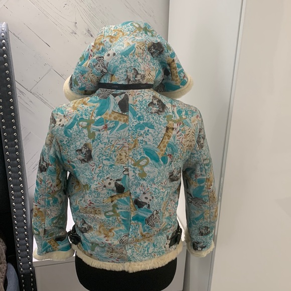 πHPπ Vintage Rare Penguin Shearling Leather Jacket/Coat size M - Picture 6 of 17